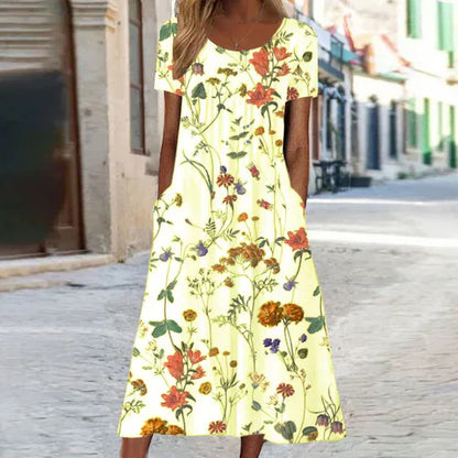 Heirich - Sommerkleid mit böhmischem Blumenmuster