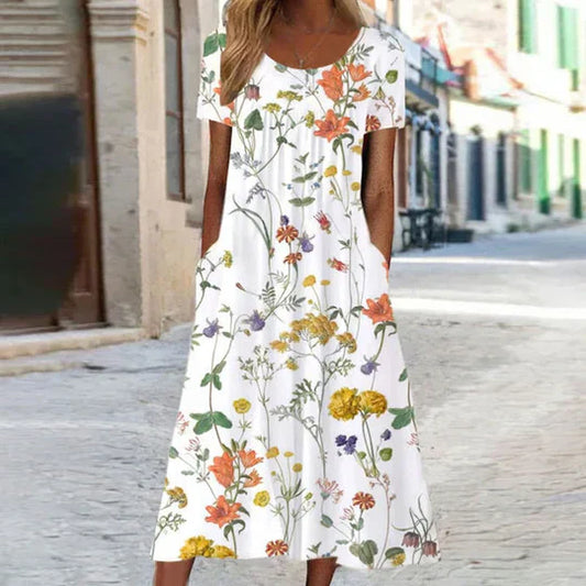Heirich - Sommerkleid mit böhmischem Blumenmuster