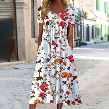 Heirich - Sommerkleid mit böhmischem Blumenmuster