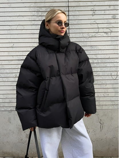 Ladies' Puffer Jacket | Brown - Warmer Wintermantel - angenehm
