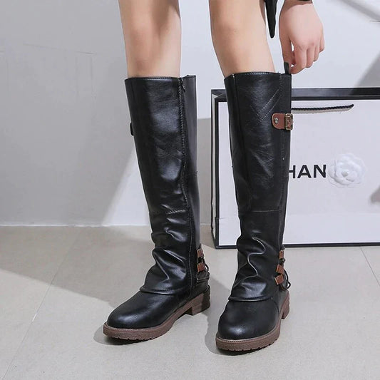 Nefelli - Modische kniehohe Stiefel für Frauen