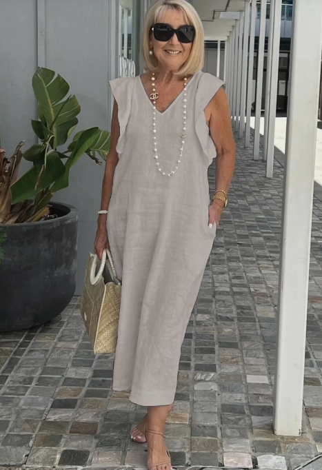 Braelyn - Freizeitkleid aus Baumwolle und Leinen