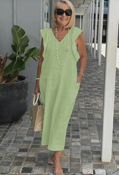 Braelyn - Freizeitkleid aus Baumwolle und Leinen