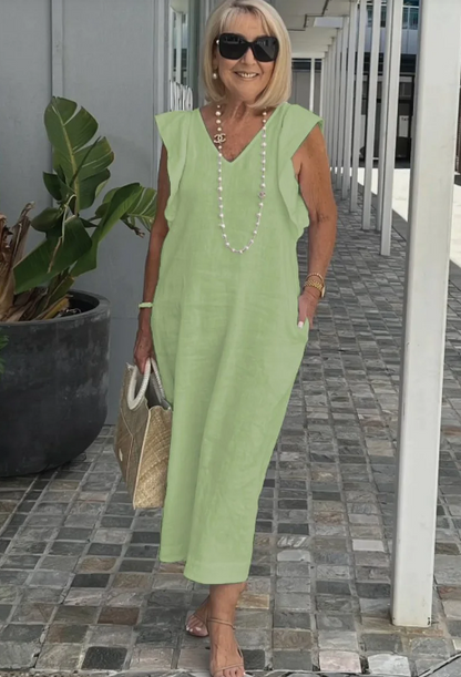 Braelyn - Freizeitkleid aus Baumwolle und Leinen