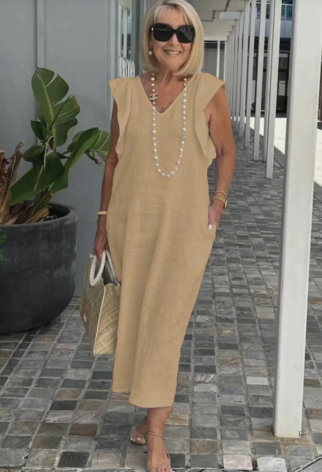 Braelyn - Freizeitkleid aus Baumwolle und Leinen