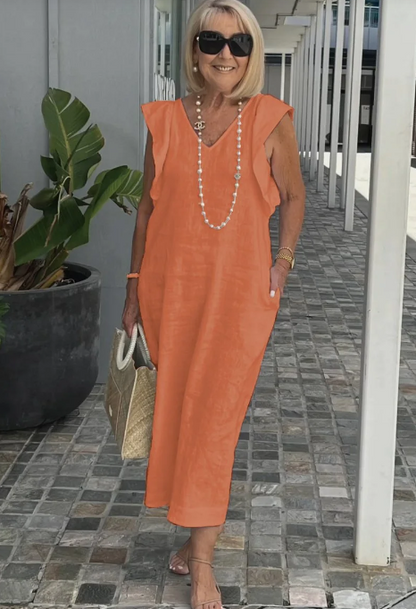 Braelyn - Freizeitkleid aus Baumwolle und Leinen