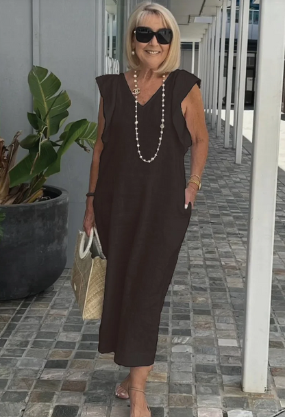 Braelyn - Freizeitkleid aus Baumwolle und Leinen