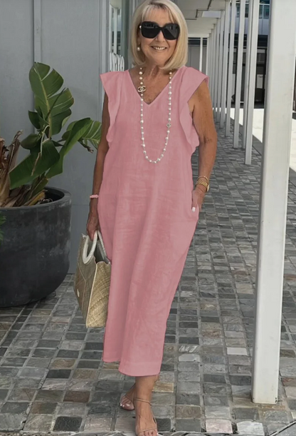 Braelyn - Freizeitkleid aus Baumwolle und Leinen