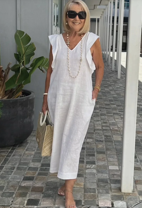 Braelyn - Freizeitkleid aus Baumwolle und Leinen