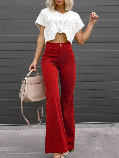Ausgestellte Kordhose für Damen