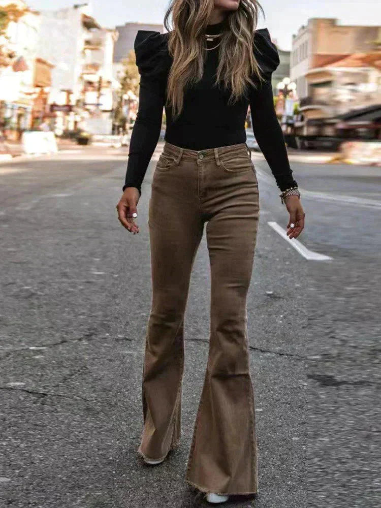 Elegante hochgeschnittene Hose für Frauen