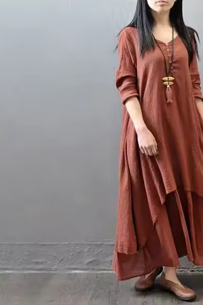 Briony | Zwei gefälschte Flachskleider