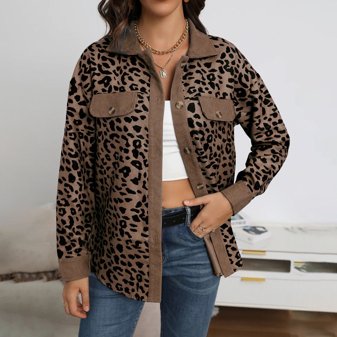 BAILEE - Trendige Jacke mit Leopardenmuster