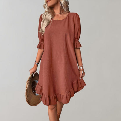 Freizeitkleid mit Puffärmeln