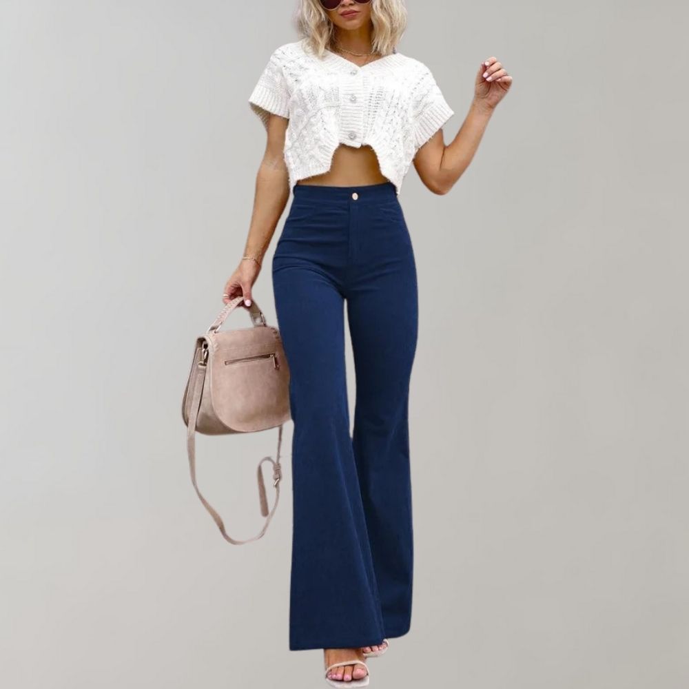 Schicke Hosen mit hoher Taille für Frauen