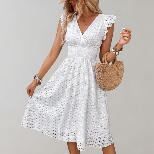 Elegantes Sommerkleid mit Rüschen