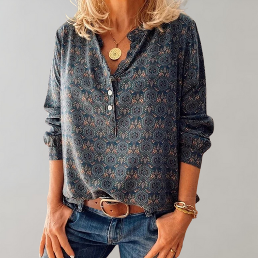 AMANDA | Klassische Vintage-Damenbluse