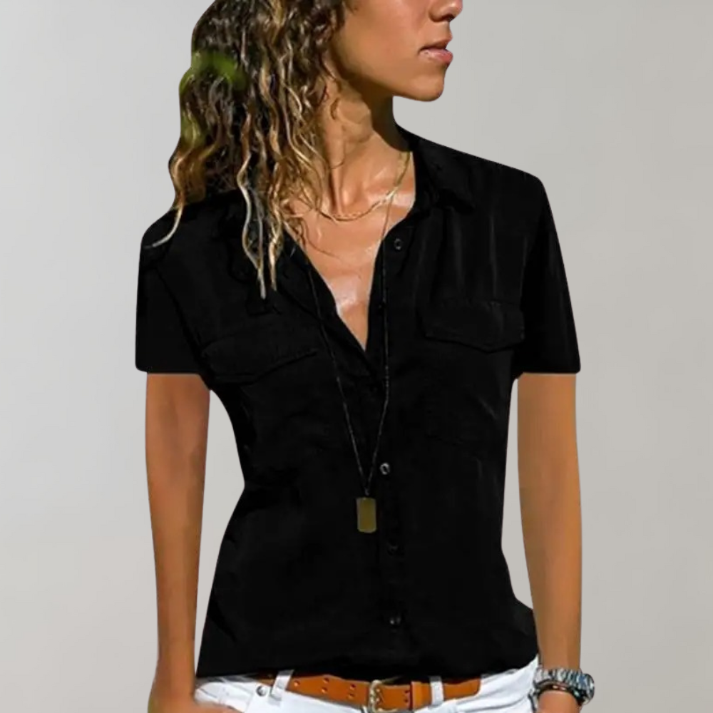 Helen - Bluse mit Knopfverschluss für Frauen - Modern & Bequem