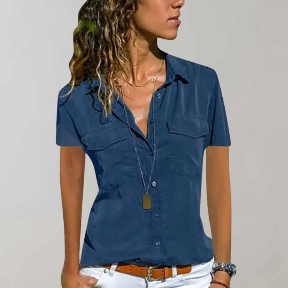 Helen - Bluse mit Knopfverschluss für Frauen - Modern & Bequem