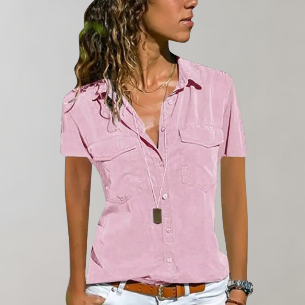 Helen - Bluse mit Knopfverschluss für Frauen - Modern & Bequem