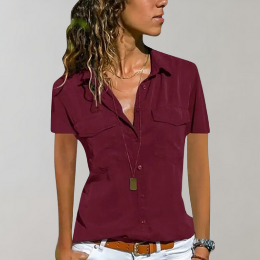 Helen - Bluse mit Knopfverschluss für Frauen - Modern & Bequem