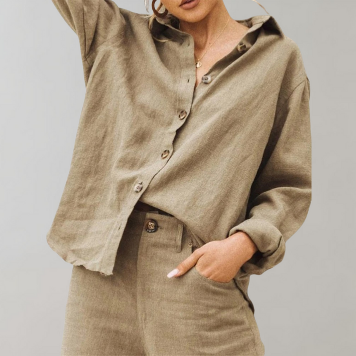 Lia - Lässige Bluse für Frauen - Bequem &; vielseitig für jeden Tag