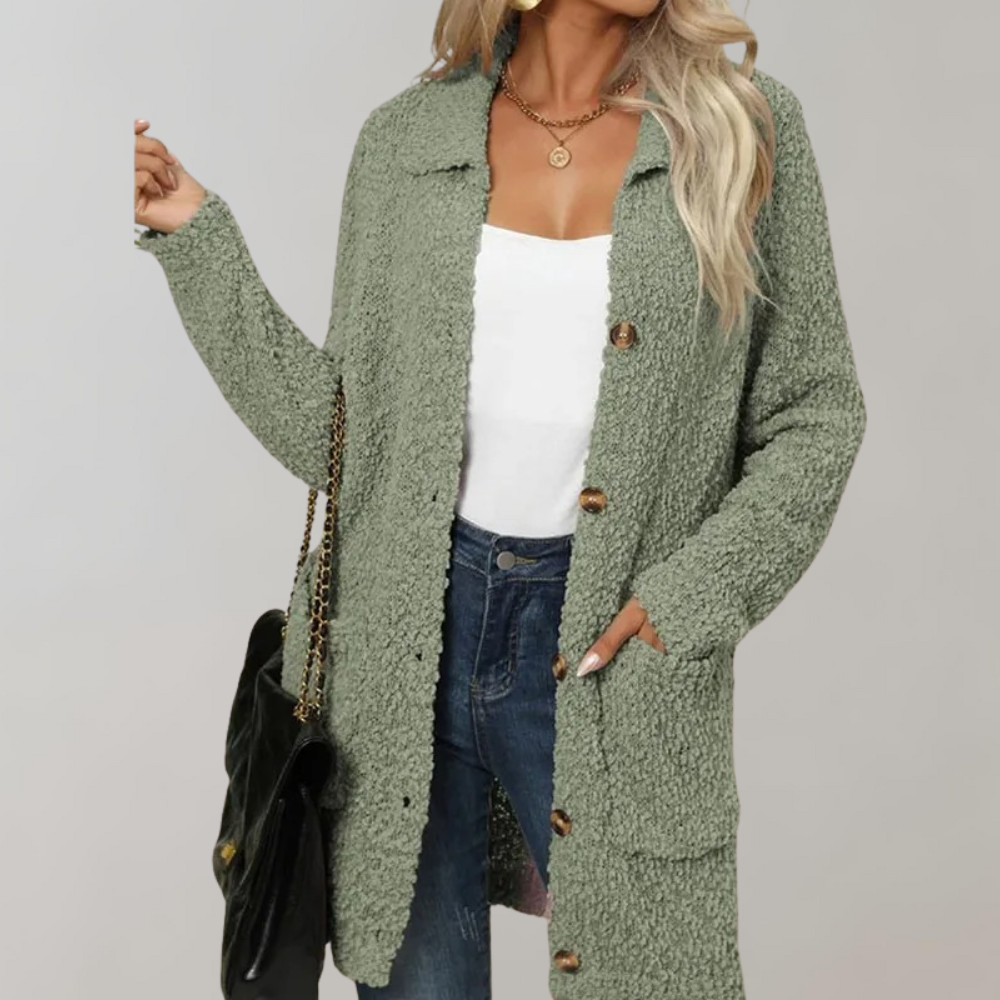 Lange Strickjacke für Frauen
