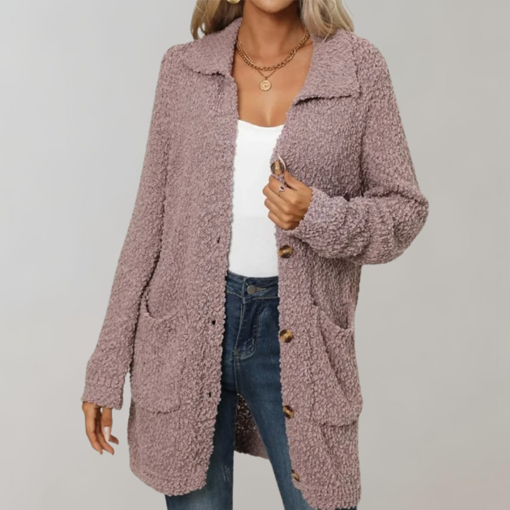 Lange Strickjacke für Frauen
