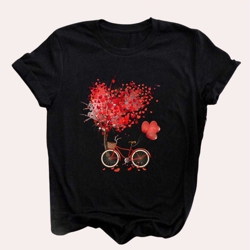 Amanda - Grafisches T-Shirt für Frauen - Trendy & Casual