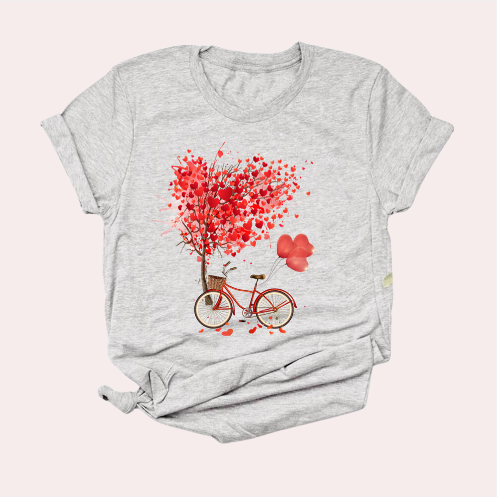 Amanda - Grafisches T-Shirt für Frauen - Trendy & Casual
