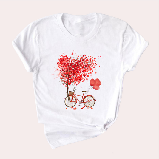 Amanda - Grafisches T-Shirt für Frauen - Trendy & Casual