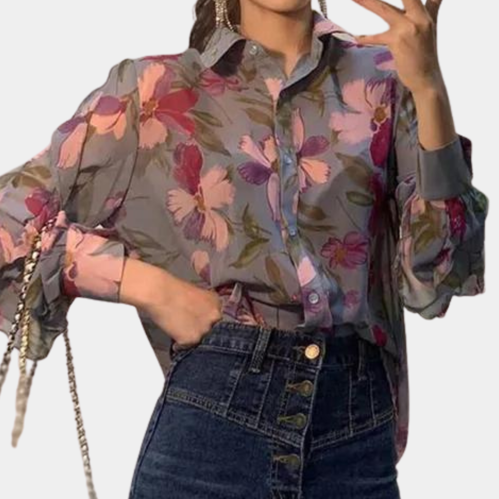 DIANNE | Damenbluse mit Blumenmustern