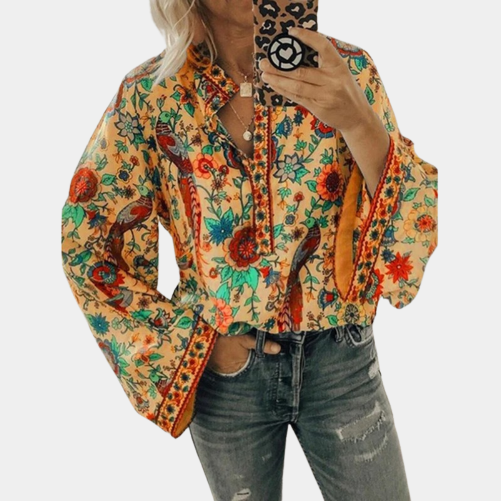 Cynthia - Bluse mit Blumenmuster für Frauen