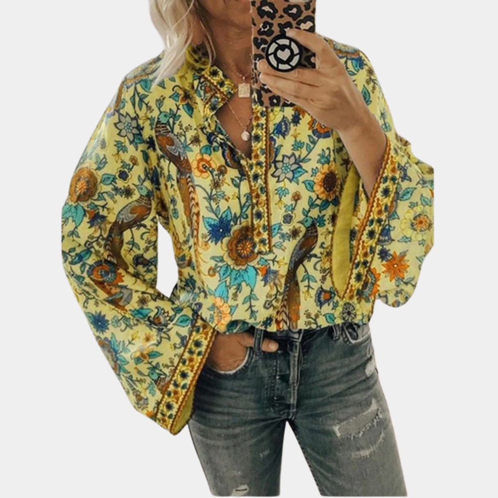 Cynthia - Bluse mit Blumenmuster für Frauen