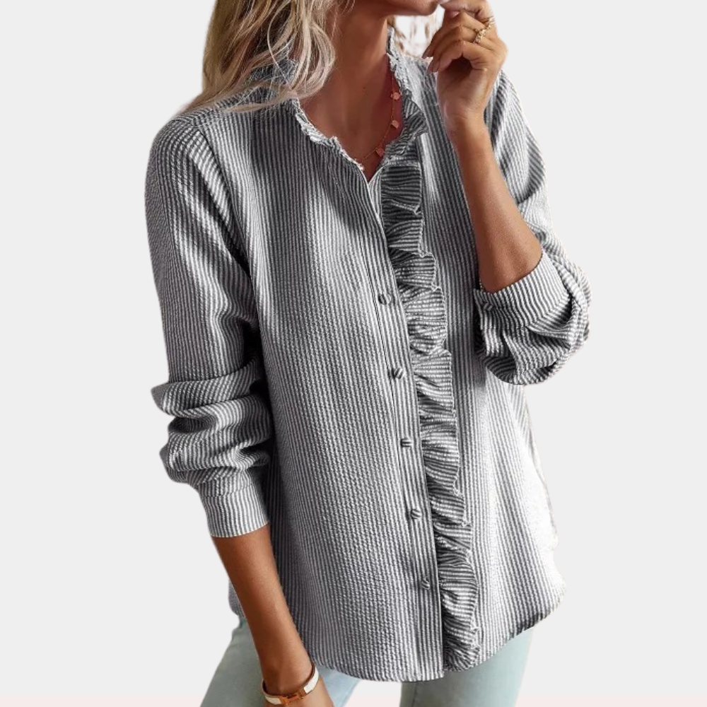 Alicia - Stylische und gestreifte Sommerbluse