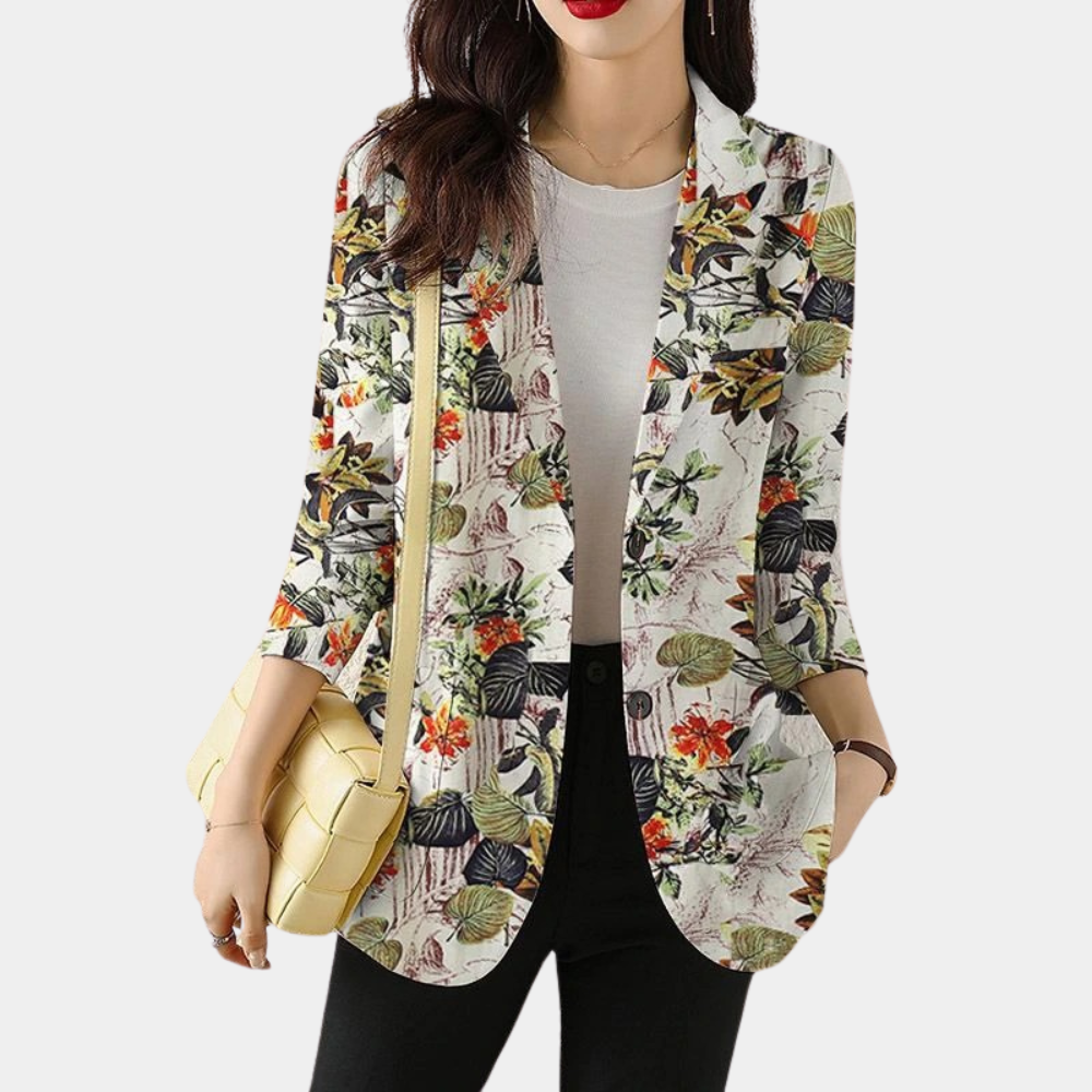 MADONNA | Damen Blazer mit Blumenmuster