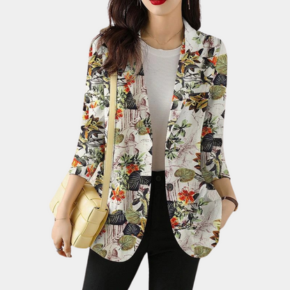 MADONNA | Damen Blazer mit Blumenmuster