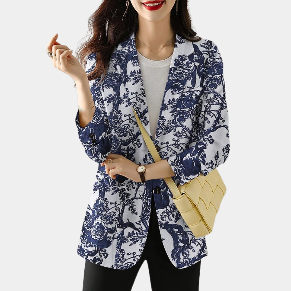 MADONNA | Damen Blazer mit Blumenmuster