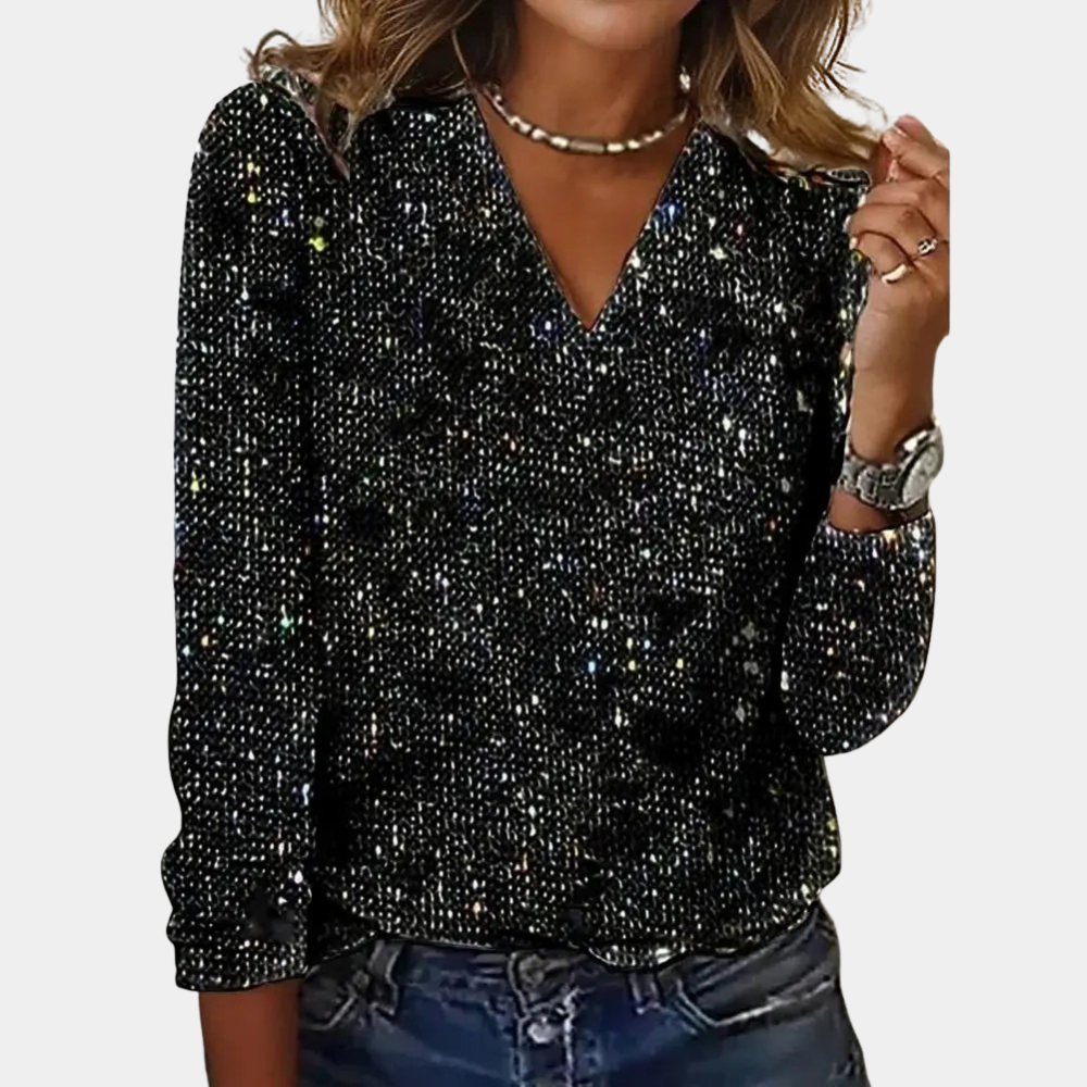 Louaya - Elegantes Damen-Top mit Glitzer