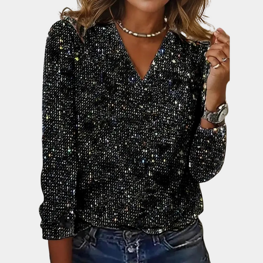 Louaya - Elegantes Damen-Top mit Glitzer
