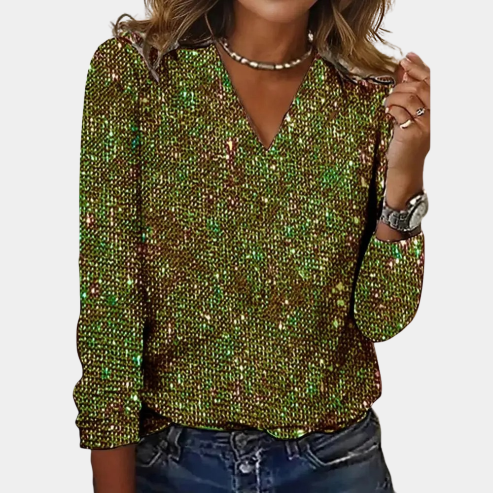 Louaya - Elegantes Damen-Top mit Glitzer