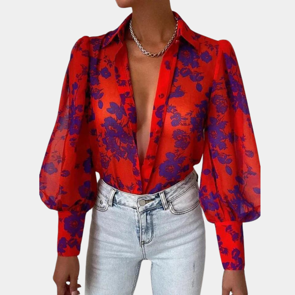 BEATRICE | Modische langärmelige Bluse für Frauen