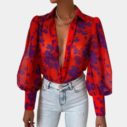 BEATRICE | Modische langärmelige Bluse für Frauen