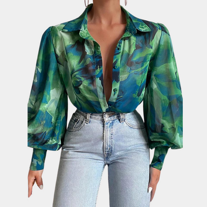 BEATRICE | Modische langärmelige Bluse für Frauen
