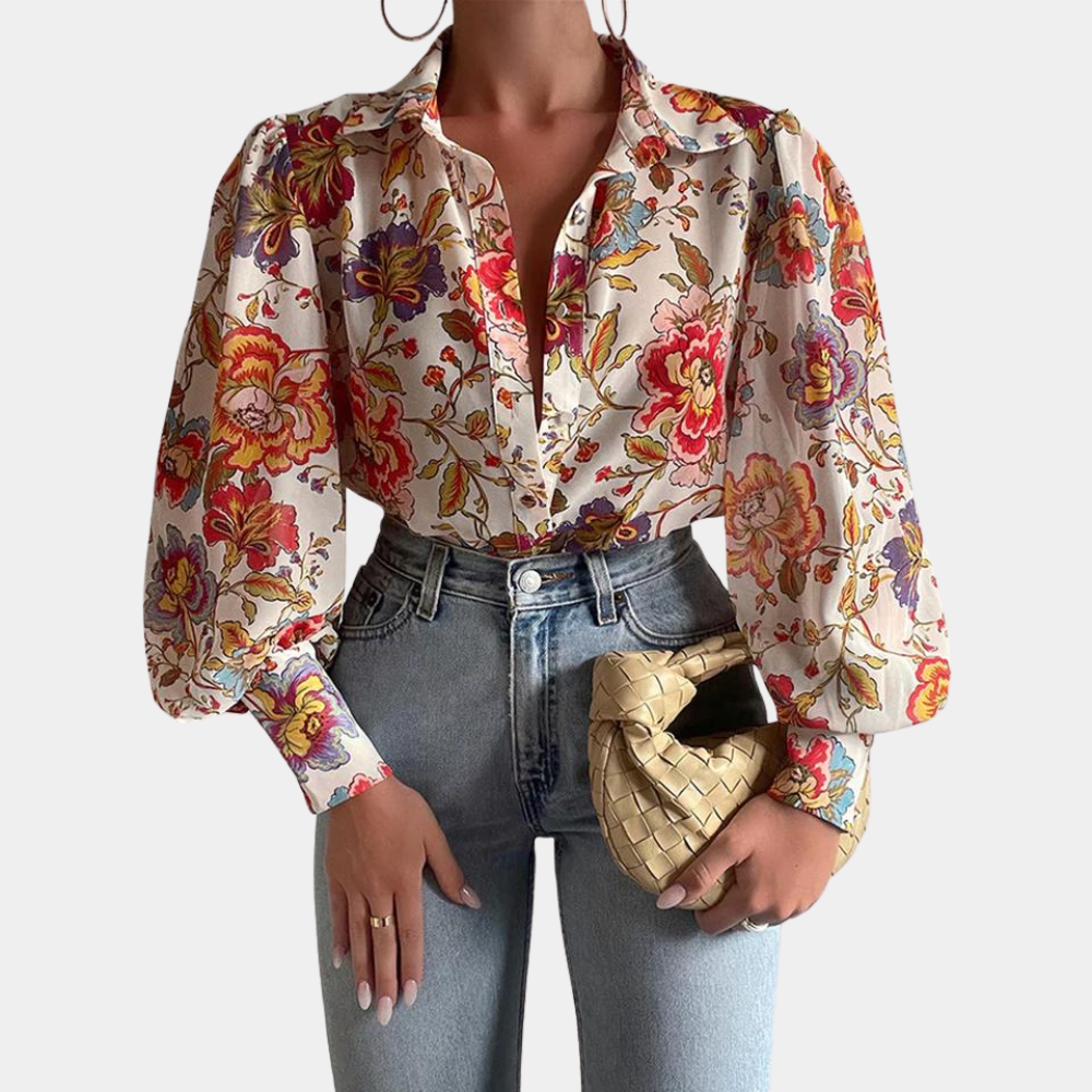 BEATRICE | Modische langärmelige Bluse für Frauen