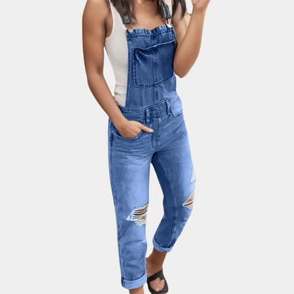 Camille - Zerrissene Jeanslatzhose