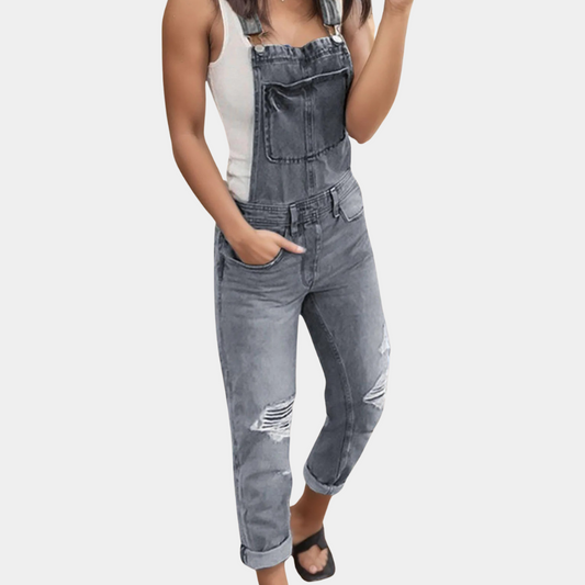 Camille - Zerrissene Jeanslatzhose