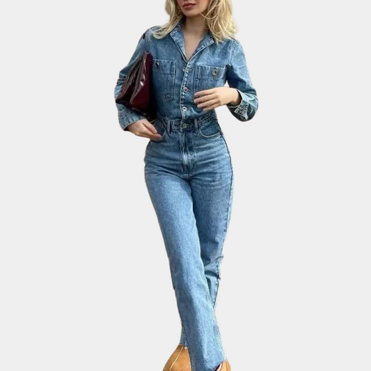 Veronique - Eleganter Jeansoverall