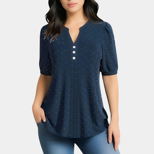 Isa - Bluse mit V-Ausschnitt