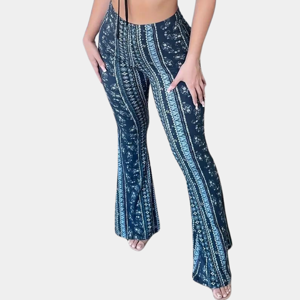 Elvera - Ausgestellte Damenhose im Boho-Stil